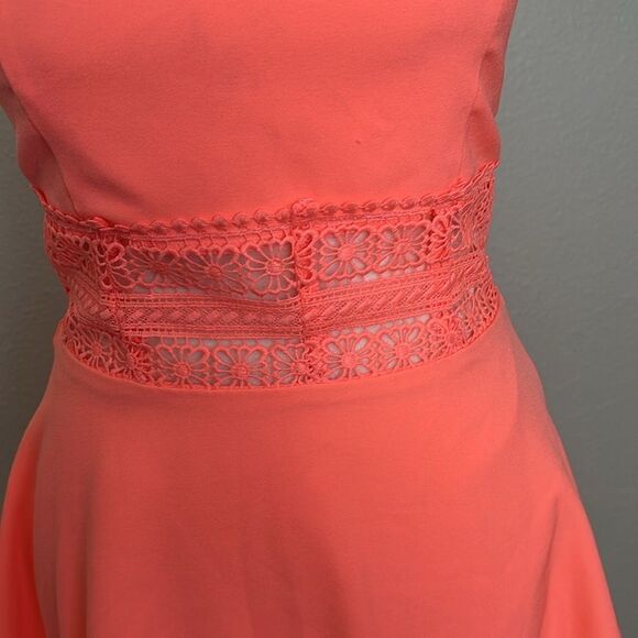 Charlotte Russe Fit and Flare Neon Mini Dress Size XSmall - Picture 2 of 9